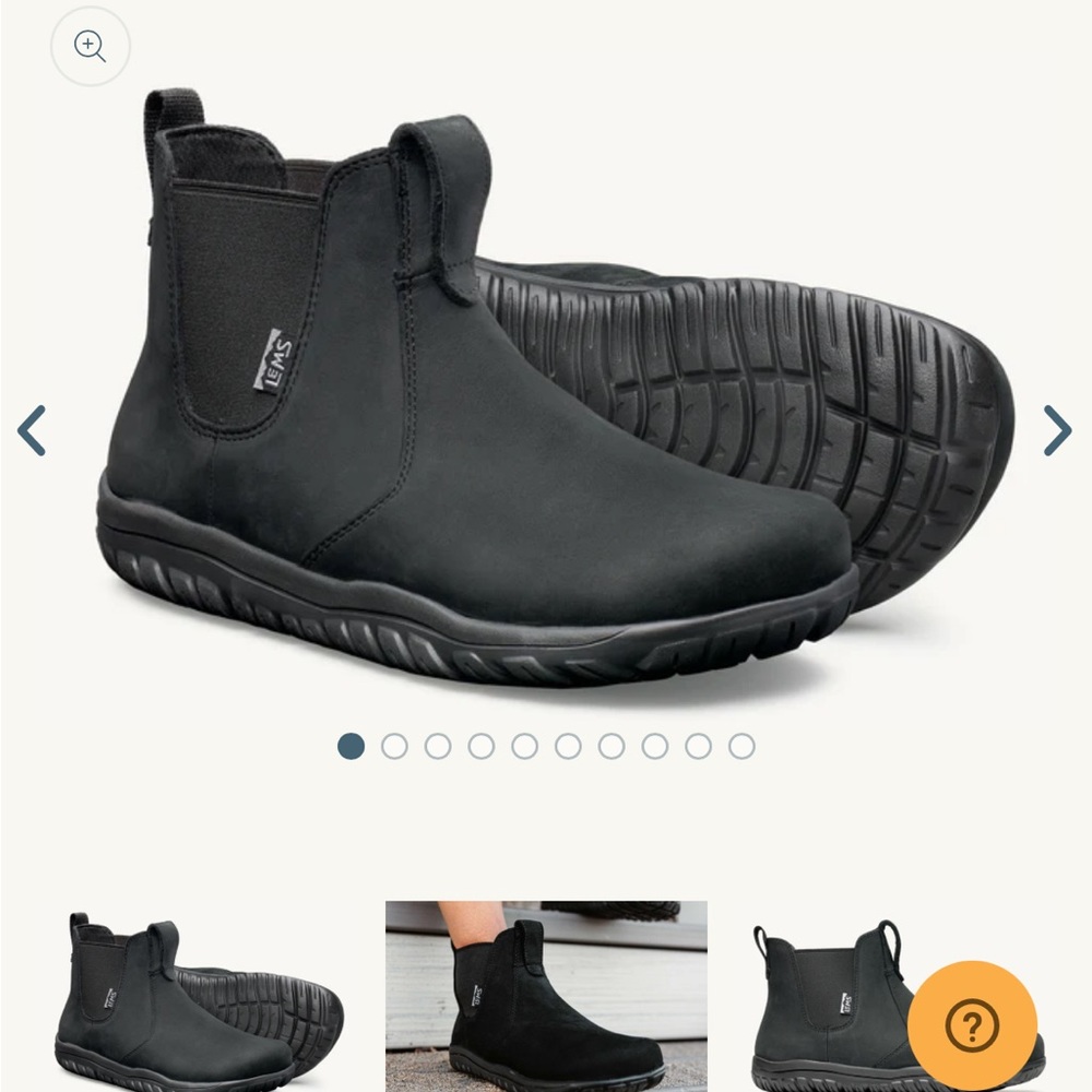Lems Chelsea Black Ankle Boots unisex men’s 6 women’s 7.5